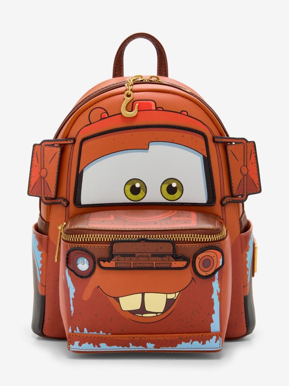 NEW Loungefly Disney Pixar Cars Figural Mater Light-Up Mini Backpack Exclusive